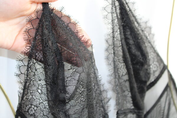Victoria's Secret Black Lace Halter Bodysuit - XL - Image 2
