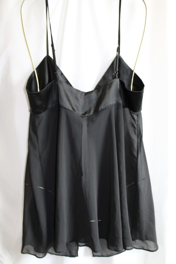 Victoria's Secret Black Mesh Babydoll with Satin Tie - M - Image 2