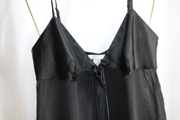 Victoria's Secret Black Mesh Babydoll with Satin Tie - M - Image 4