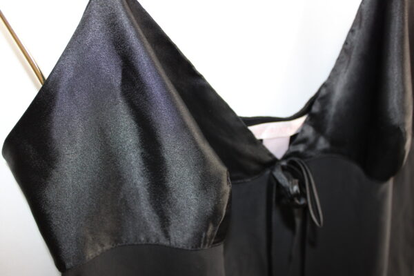 Victoria's Secret Black Mesh Babydoll with Satin Tie - M - Image 3