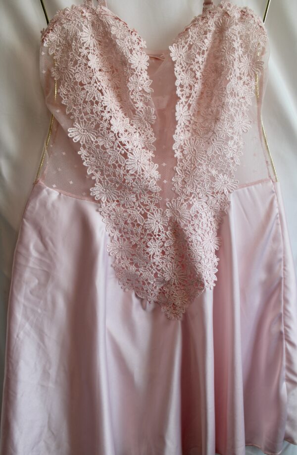 Just Sexy Lingerie Pink Babydoll with Lace Detail - S