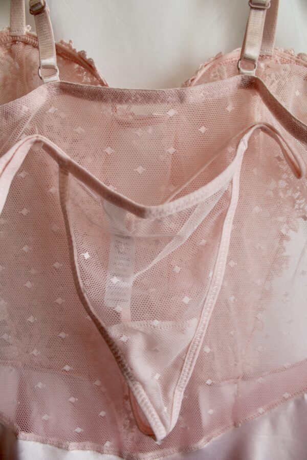 Just Sexy Lingerie Pink Babydoll with Lace Detail - S - Image 4